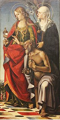 St. Jerome, St. Paula, St. Eustachia